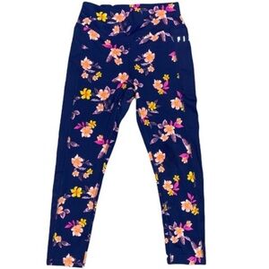 Women’s Blue Floral Leggings